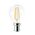 GLOBE LED SES F/RND DIMM Filament 4W 6000K CLR 400 Lm