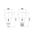 GLOBE LED BC GLS TRI 10W 3K/4K/5K FR Wh 810 Lm