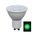 GLOBE LED AC GU10 5W Green Wh 50 Lm