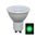 GLOBE LED AC GU10 5W Green Wh 50 Lm