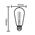 GLOBE CARBON ES ST57 PEAR 25W 2000K 50 Lm