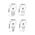 GLOBE LED SBC F/RND 4W 5000K CLR 320 Lm