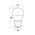 GLOBE LED BC F/RND 3W 5000K FR 260 Lm