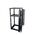 25RU 4 Post Depth Adjustable Open Frame. Inc. 2 x Vertical Cable Management Ducts & 1 x Shelf