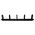 19" 1RU Metal Cable Management Bar with Brush Entry, 75mm Deep