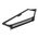 CERTECH 1RU 19" 24 Port Shielded Angled Unloaded Patch Panel, with Rear Support Bar