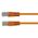 CERTECH Cat6 24AWG U/UTP RJ45 Patch Lead, 0.3m, Orange PVC Jacket