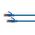 CERTECH Cat6A 34AWG S/FTP 10G RJ45 Patch Lead, Blue LSZH Jacket, 0.25m