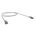 CERTECH Cat6A 34AWG S/FTP 10G RJ45 Patch Lead, Grey LSZH Jacket, 0.5m