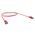 CERTECH Cat6A 34AWG S/FTP 10G RJ45 Patch Lead, Red LSZH Jacket, 0.25m