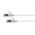 CERTECH Cat6A 34AWG S/FTP 10G RJ45 Patch Lead, White LSZH Jacket, 0.25m