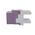 Cat6 RJ-45 UTP Keystone Jack. Purple, 180 degrees, 12pc Pack
