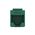 Cat6 RJ-45 UTP Keystone Jack. Green, 180 degrees, 12pc Pack