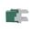 Cat6 RJ-45 UTP Keystone Jack. Green, 180 degrees, 12pc Pack