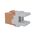 Cat6 RJ-45 UTP Keystone Jack. Orange, 180 degrees, 12pc Pack