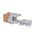 Cat6 RJ-45 UTP Keystone Jack. Orange, 180 degrees, 12pc Pack
