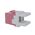 Cat6 RJ-45 UTP Keystone Jack. Pink, 180 degrees, 12pc Pack