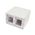 Dual Port Surface Mount Box for Keystone Jacks