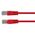 CERTECH Cat6 24AWG U/UTP RJ45 Patch Lead, 0.3m, Red PVC Jacket