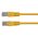CERTECH Cat6 24AWG U/UTP RJ45 Patch Lead, 0.3m, Yellow PVC Jacket