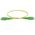 SCA-SCA OS2 (G657A1) Duplex Fibre Lead, Yellow LSZH Jacket - 25m
