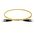 ST-ST OS2 (G657A1) Duplex Fibre Lead, Yellow LSZH Jacket - 1m