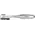Bit ratchet 90 mm with thumb wheel 1/4" | 90 mm