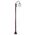 GT-1001 Lisbon Single Sphere Curved Arm Plain Post - Powder Coated Finish / E27