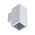 PIPER-1 WALL SQR IP65 E27 PAR30 WHT