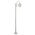 GT-1001 Lisbon Single Sphere Curved Arm Plain Post - Powder Coated Finish / E27