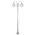 GT-1002 Lisbon Twin Spheres Curved Arms Plain Post - Powder Coated Finish / E27