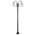 GT-1002 Lisbon Twin Spheres Curved Arms Plain Post - Powder Coated Finish / E27