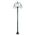 GT-1003 Lisbon Triple Sphere Curved Arms Plain Post - Powder Coated Finish / E27