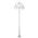 GT-1003 Lisbon Triple Sphere Curved Arms Plain Post - Powder Coated Finish / E27