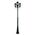 GT-1045 Vienna Three Head Curved Arm Tall Post - Powder Coated Finish / B22