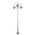 GT-1064 Monaco Triple Head Tall Plain Post - Powder Coated Finish / E27
