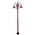 GT-1064 Monaco Triple Head Tall Plain Post - Powder Coated Finish / E27