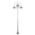 GT-1064 Monaco Triple Head Tall Plain Post - Powder Coated Finish / E27