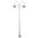 GT-1066 Monaco Twin Head Plain Post - Powder Coated Finish / E27