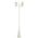 GT-1077 Chester Twin Head Curved Arm Tall Post Light - Powder Coated Finish / B22