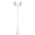 GT-1077 Chester Twin Head Curved Arm Tall Post Light - Powder Coated Finish / B22