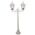 GT-135 Chester Twin Head Short Post Light - Powder Coated Finish / B22