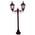 GT-135 Chester Twin Head Short Post Light - Powder Coated Finish / B22