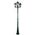 GT-142 Chester Three Head Tall Post Light - Powder Coated Finish / B22