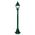 GT-234 Paris Single Head Short Post Light - Powder Coated Finish / B22