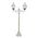 GT-235 Paris Twin Head Short Post Light - Powder Coated Finish / B22