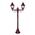 GT-235 Paris Twin Head Short Post Light - Powder Coated Finish / B22