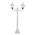 GT-235 Paris Twin Head Short Post Light - Powder Coated Finish / B22