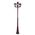 GT-242 Paris Triple Head Tall Post - Powder Coated Finish / B22