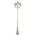 GT-432 Turin Triple Head Tall Post Light - Powder Coated Finish / B22